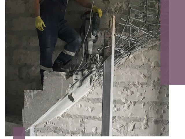 Демонтаж металлических и бетонных лестниц в Вязниках