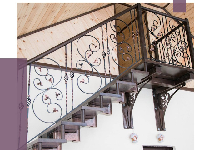 Кованые лестницы в Вязниках от 83327 руб. под ключ