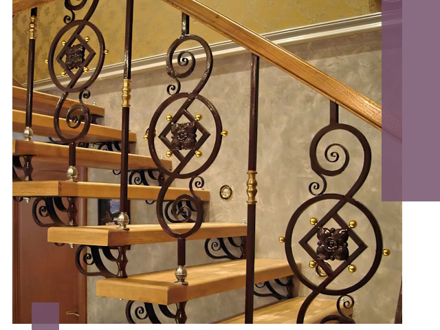 Изготовление кованых лестниц под ключ в Вязниках