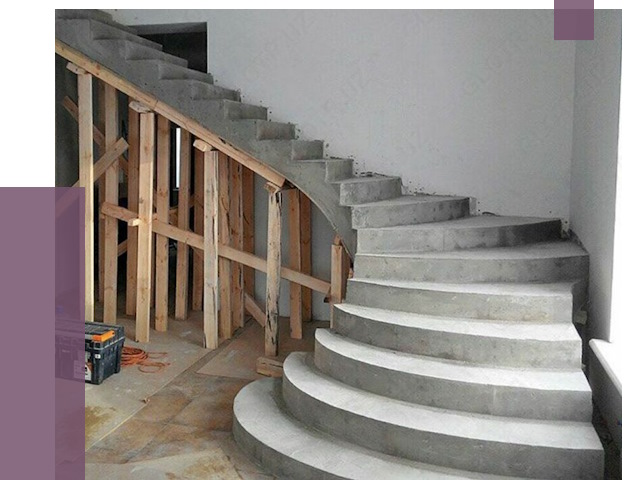 Изготовление бетонных лестниц под ключ в Вязниках от 20832 руб. | ПРОЛЁТ-Взн