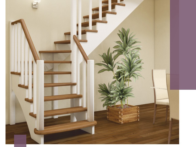 Г-образные лестницы под ключ в Вязниках — изготовление и монтаж