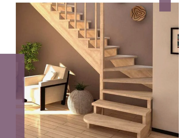 Изготовление Г-образных лестниц в Вязниках от 19764 руб. 