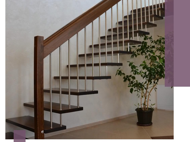 Лестницы на больцах под ключ в Вязниках – изготовление и монтаж