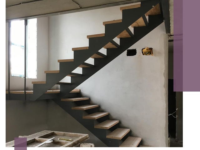 Изготовление лестниц на металлокаркасе в Вязниках от производителя