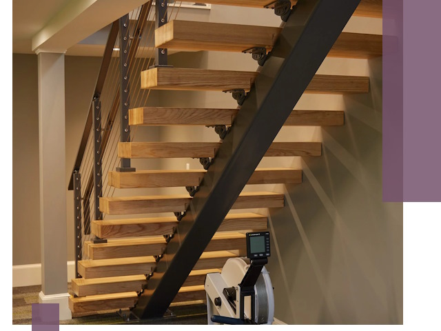 Лестницы на монокосоурах под ключ в Вязниках - изготовление и монтаж