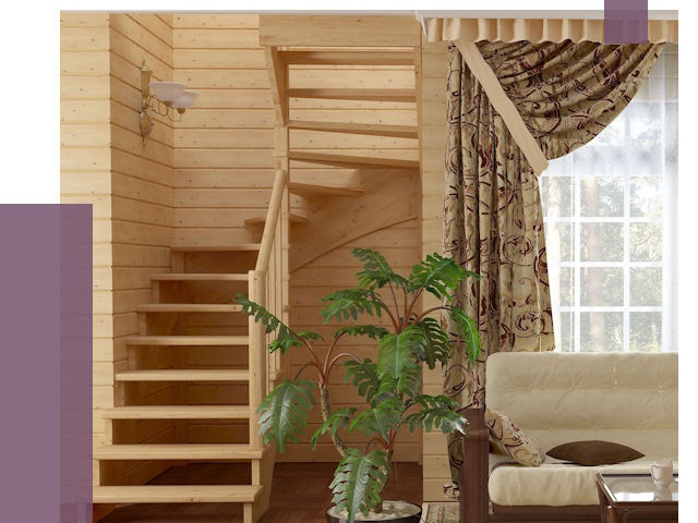 Лестницы для дачи в Вязниках от 79321 руб.  | ПРОЛЁТ-Взн