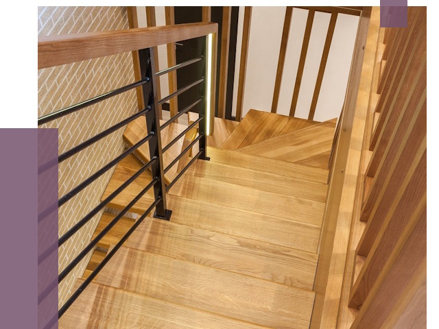 Лестницы из ясеня в Вязниках под ключ от 10469 руб. 