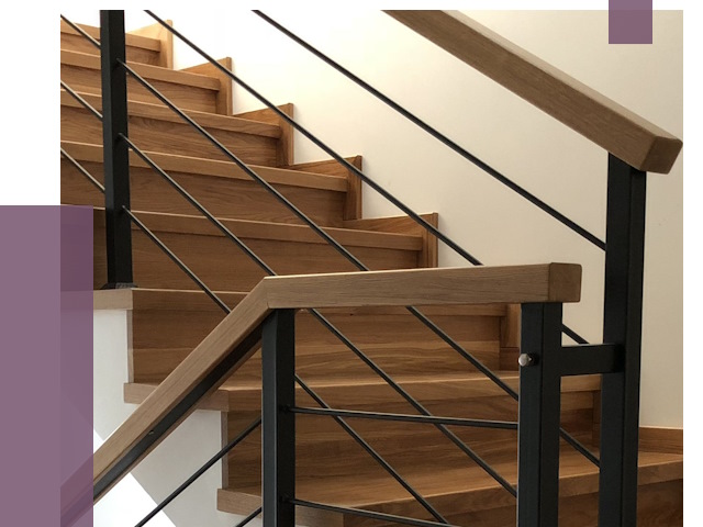 Обшивка металлической лестницы деревом в Вязниках от 4540 руб. 