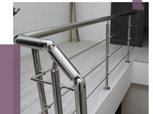 Перила из нержавеющей стали в Вязниках от 9401 руб. под ключ | ПРОЛЁТ-Взн