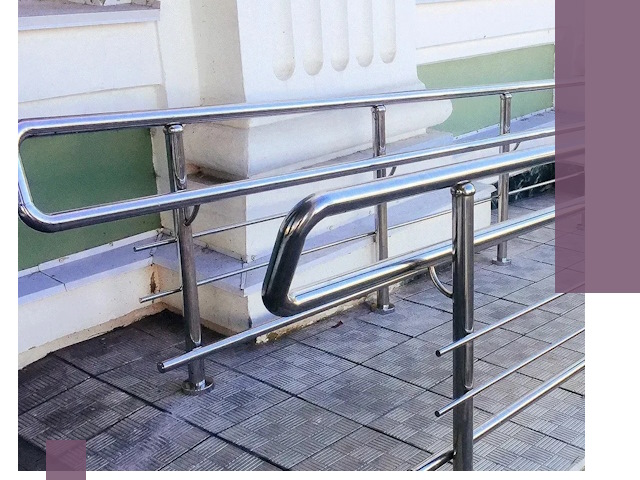 Ограждения пандусов из металла и нержавейки в Вязниках