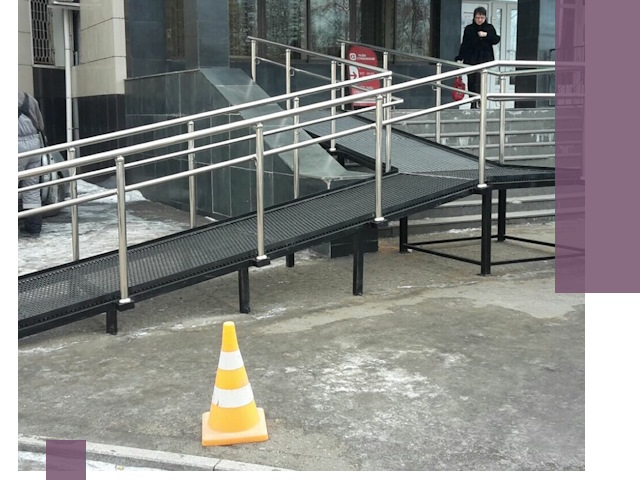 Стационарные пандусы под ключ в Вязниках — изготовление и монтаж