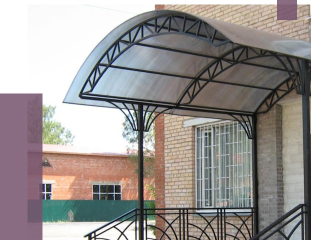 Металлические навесы и козырьки в Вязниках от 13354 руб.