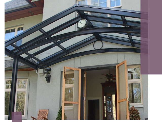 Изготовление и монтаж навесов и козырьков в Вязниках