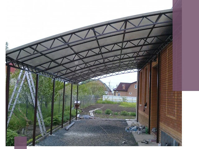 Профессиональный монтаж навесов под ключ в Вязниках