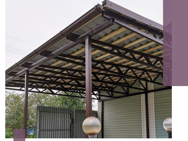 Навесы под ключ в Вязниках: изготовление, монтаж и гарантия