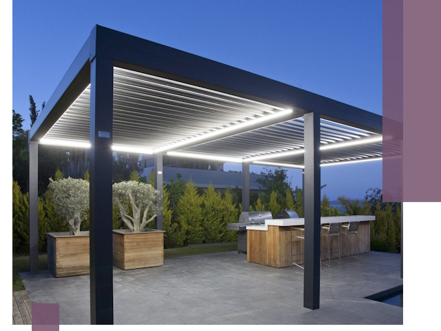 Навесы отдельно стоящие под ключ в Вязниках из металла и поликарбоната