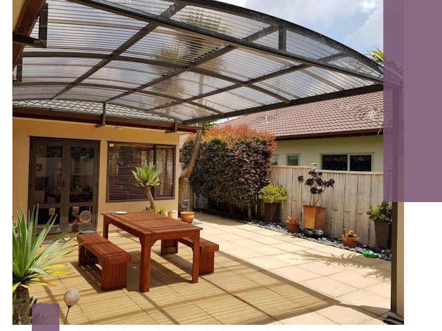 Навесы во двор под ключ в Вязниках — изготовление и монтаж