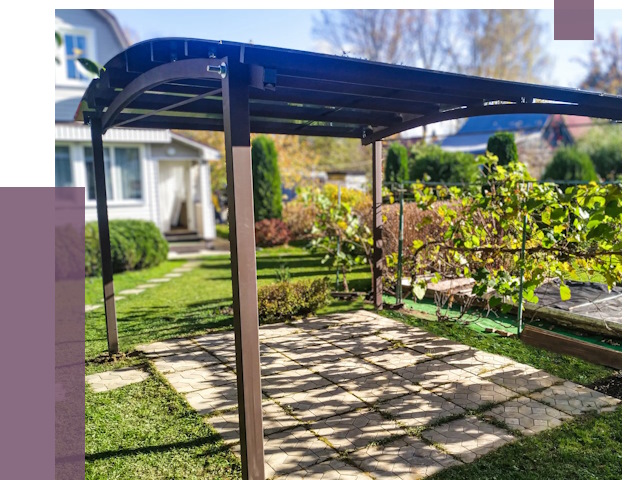 Навесы для дачи в Вязниках от 13300 руб. под ключ — ПРОЛЁТ-Взн