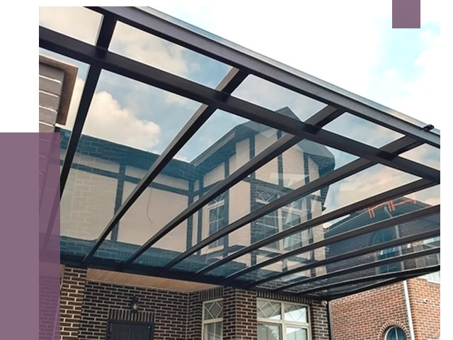 Навесы из поликарбоната в Вязниках от 8995 руб. под ключ — ПРОЛЁТ-Взн