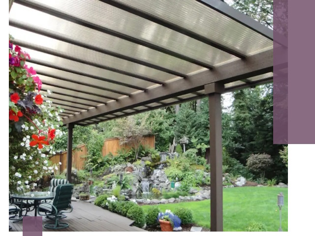 Навесы из поликарбоната под ключ в Вязниках быстро и надёжно