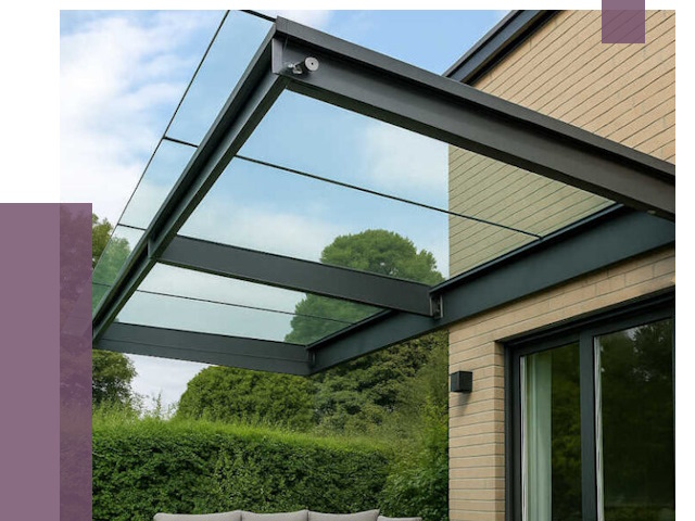 Стеклянные навесы и козырьки в Вязниках от 12820 руб.