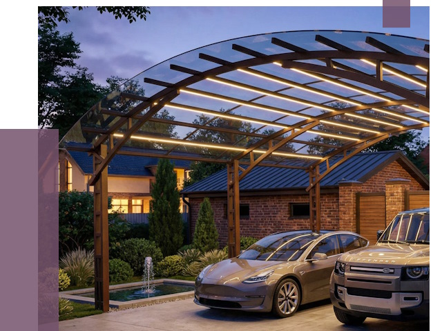 Металлические навесы в Вязниках от 13247 руб. под ключ — ПРОЛЁТ-Взн