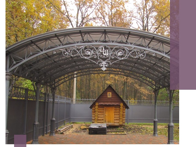 Кованые навесы премиум-класса под заказ в Вязниках