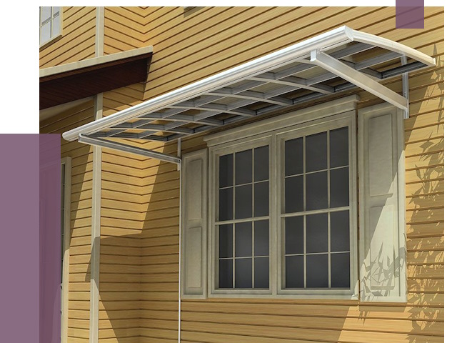 Козырьки над окнами в Вязниках от 7959 руб. — монтаж, покупки | ПРОЛЁТ-Взн