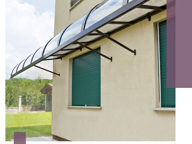 Козырьки над окнами в Вязниках — изготовление и монтаж по выгоде