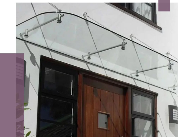 Стеклянные козырьки в Вязниках от 19764 руб. | ПРОЛЁТ-Взн