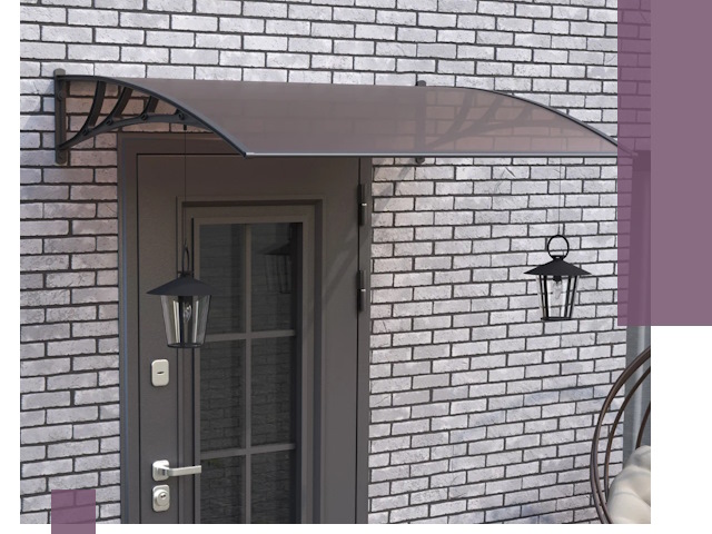 Недорогие козырьки и навесы под ключ в Вязниках