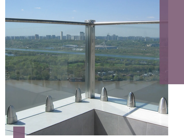 Стеклянные парапеты премиум класса в Вязниках для домов и бизнесов