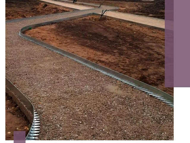 Металлические бордюры под ключ в Вязниках — изготовление и монтаж