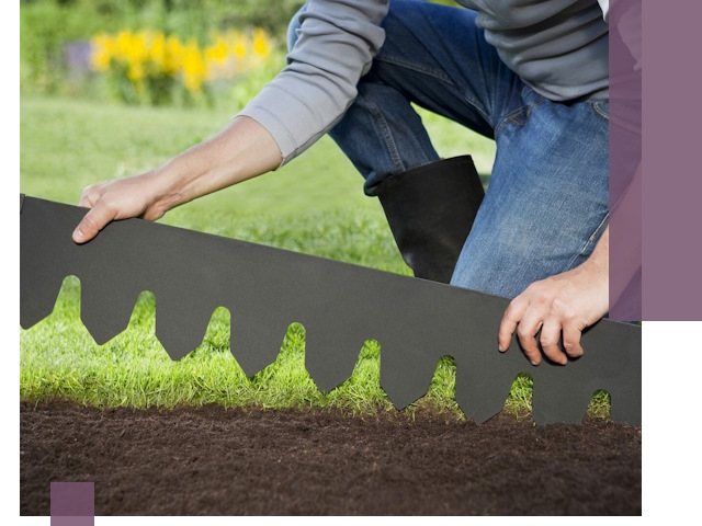 Металлические бордюры для газона в Вязниках — изготовление и монтаж