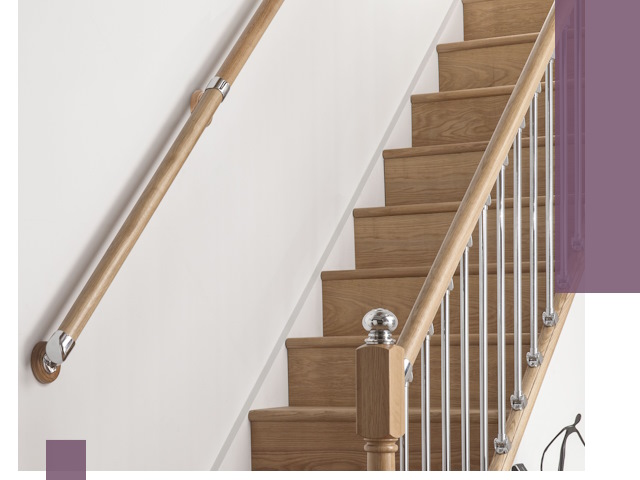 Пристенные поручни из стали и нержавейки под монтаж в Вязниках